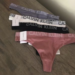 Four Calvin Klein thongs (retails $52)